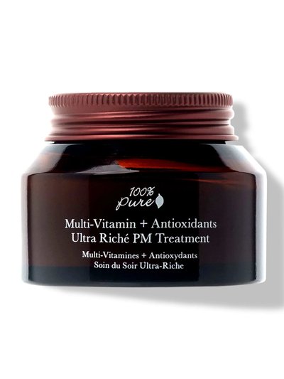 100% PURE Multi-Vitamin + Antioxidants Ultra Riché PM Treatment product