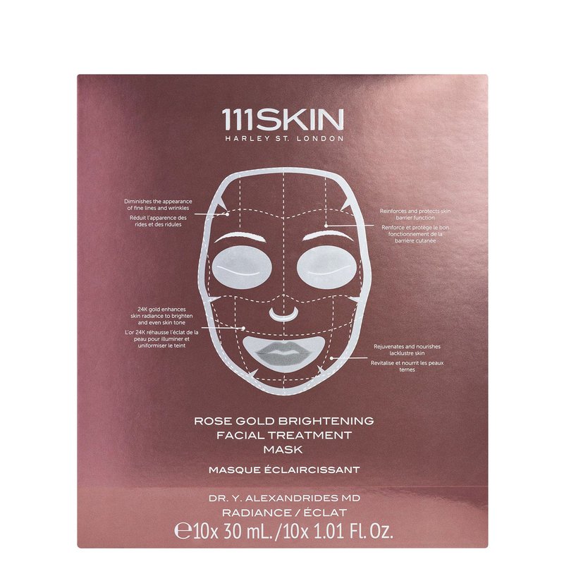 111skin Rose Gold Brightening Facial Treatment Mask Box