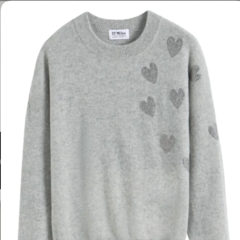 Shop 27 Miles Malibu Joellen Sweater In Dove In Grey