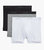 Essential Cotton Boxer Brief 3-Pack - Wht/Blk/Hgy - Wht/Blk/Hgy