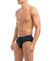 (X) Sport | No-Show Brief 3-Pack - Black W/Electric Blue/Diva Pink/Electric Green