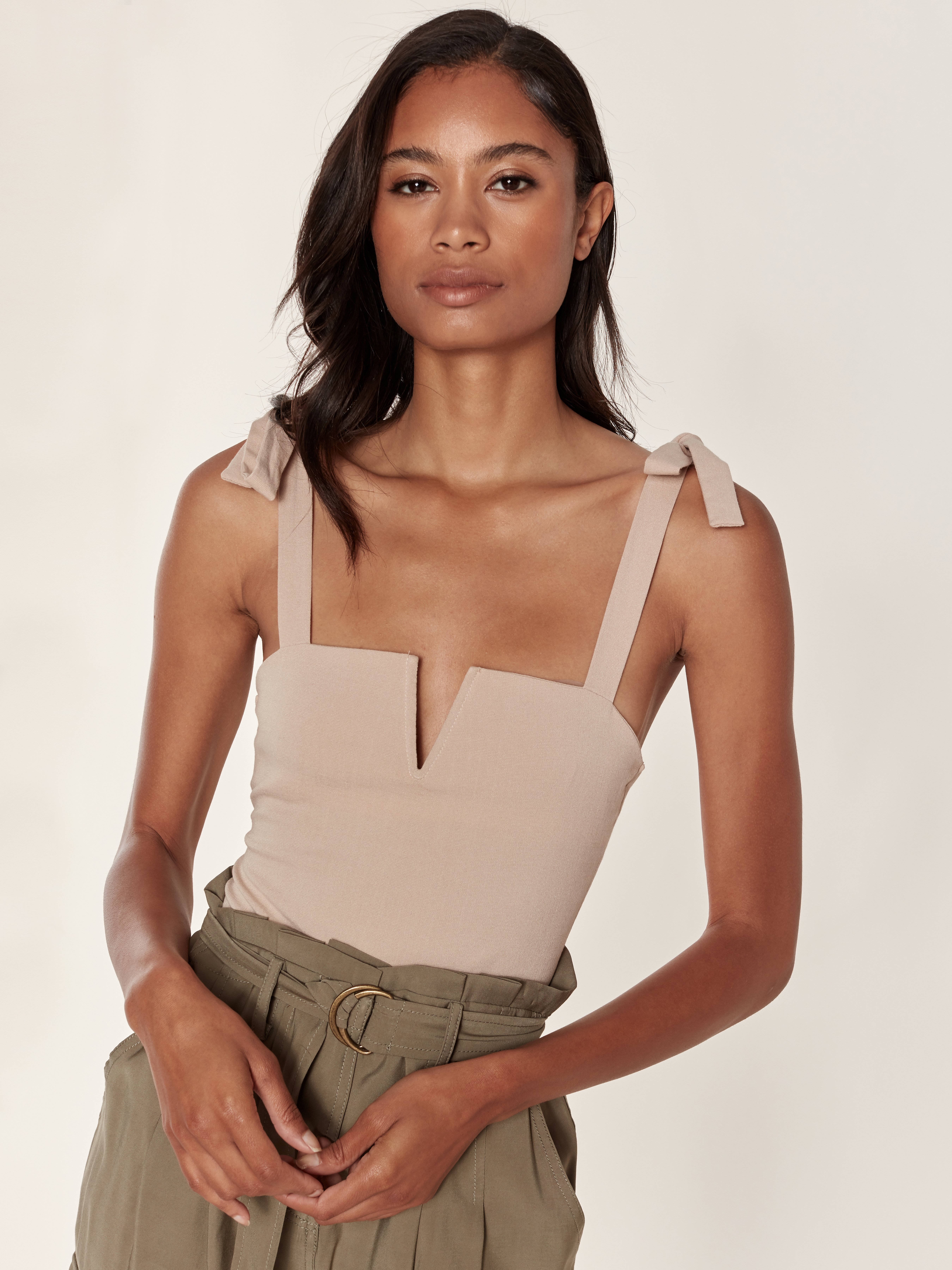 tie shoulder bodysuit