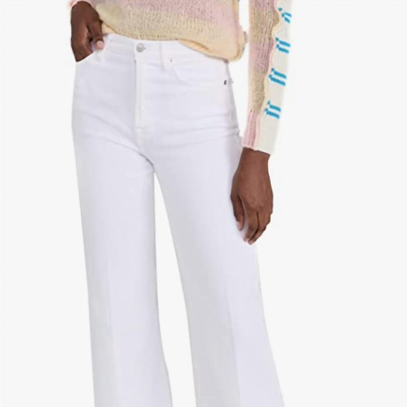 7 For All Mankind Sevens Cropped Jo Denim In White