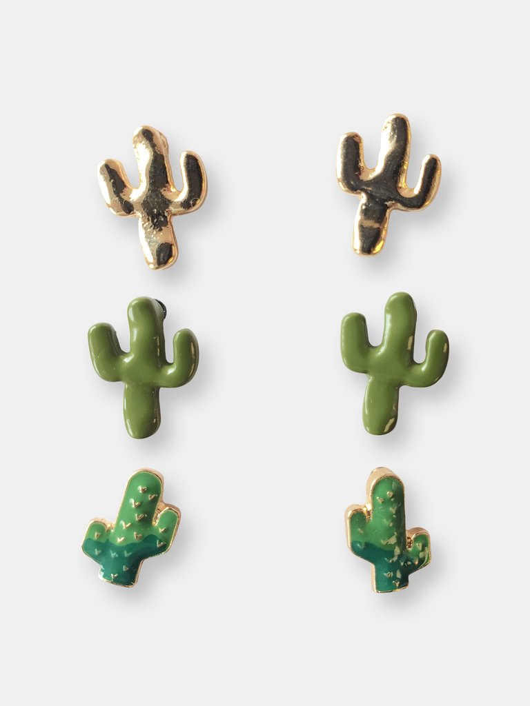 Cactus Stud Earring
