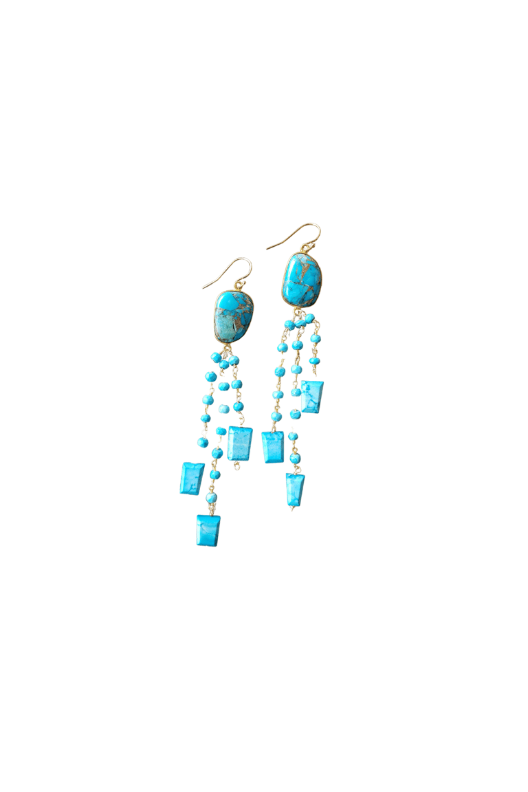 Catalina Earring - Copper Turquoise