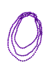 Deep Purple Crystal Beaded Necklace - Deep Purple
