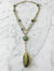 Double Diana Denmark Necklace in Labradorite with Labradorite Drop - Green
