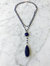Double Diana Denmark Necklace in Sapphire with Sapphire Drop - Sapphire