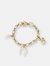 Gold Lucky Charm Chain Toggle Bracelet