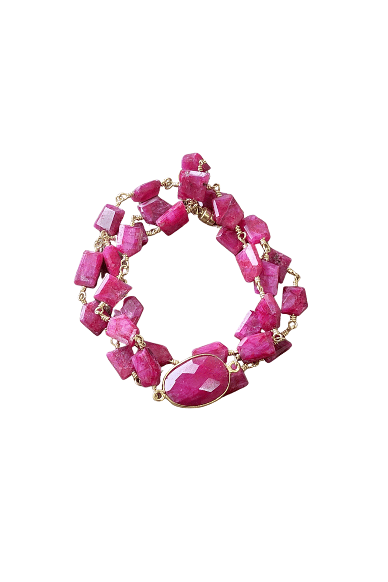 Hana Wrap Bracelet/Necklace - Pink