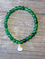 Jade Bracelet with Moonstone Hand-Wrapped