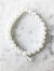 Stretch Wrap Bracelet in Moonstone Crystal with Sterling Silver Wrapped Moonstone - Sterling Silver