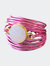 Torrey Ring In Hot Pink with White Druzy - Hot Pink Over Copper Tarnish Resistant