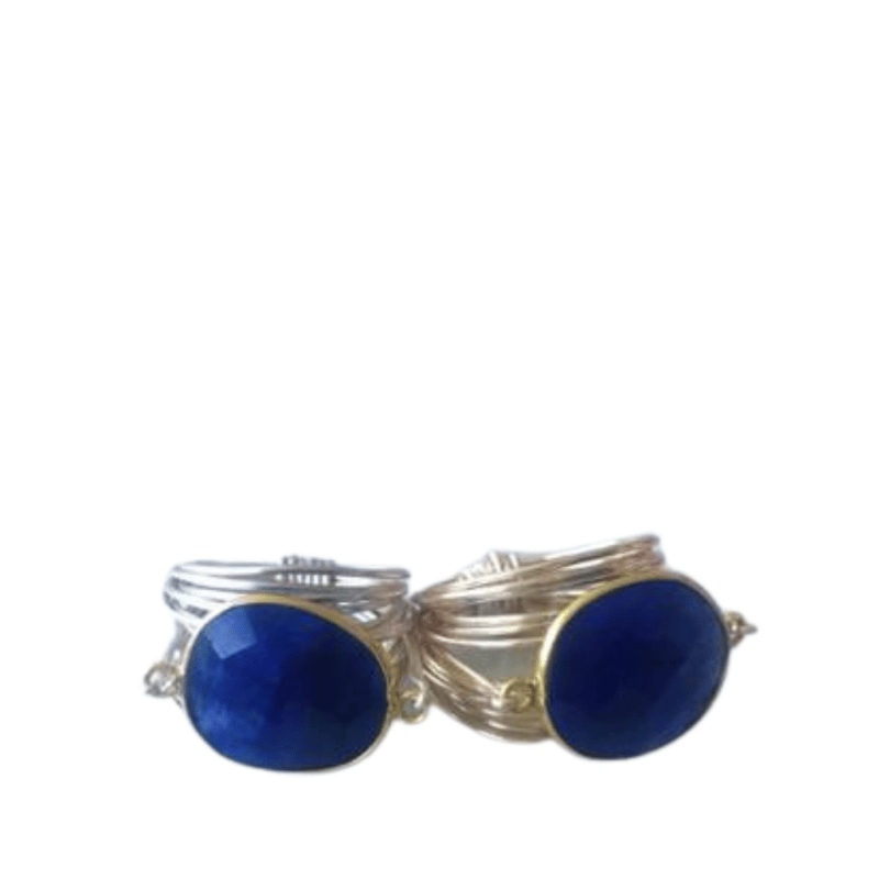 A Blonde And Her Bag Torrey Ring In Sapphire In Blue