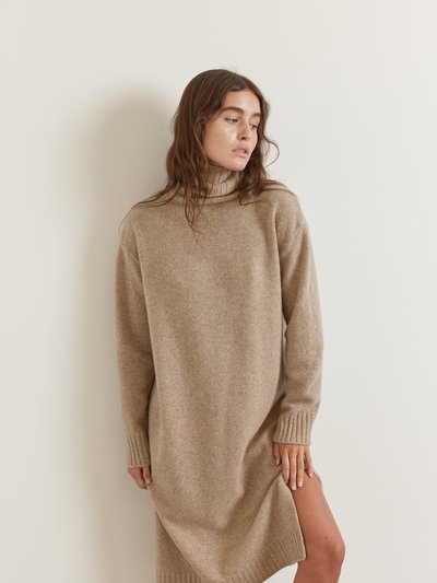 A Mente Wool Turtleneck Midi Dress product
