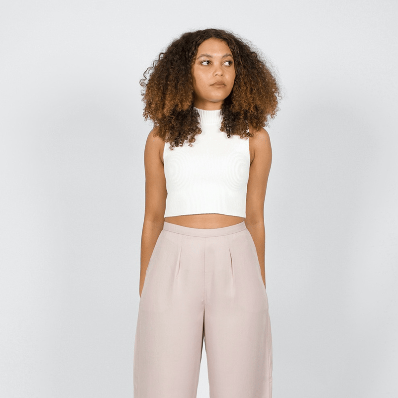 Shop Aam The Label The Wide Leg Pant In Purple