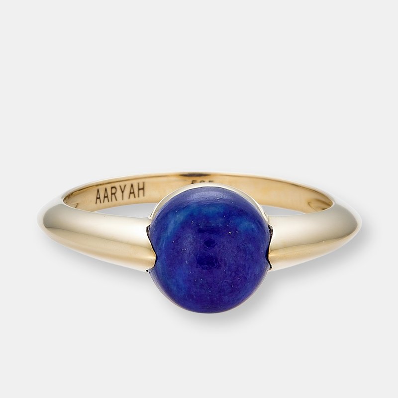 Aaryah Avan Lapis Lazuli 14kt Gold Ring
