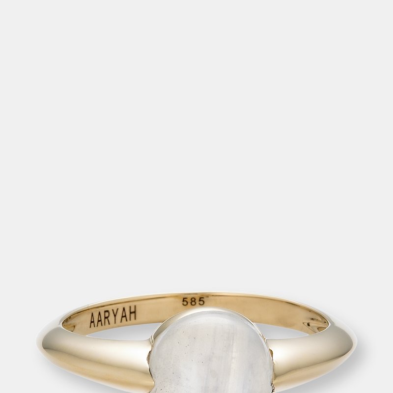Aaryah Avan Moonstone 14kt Gold Ring