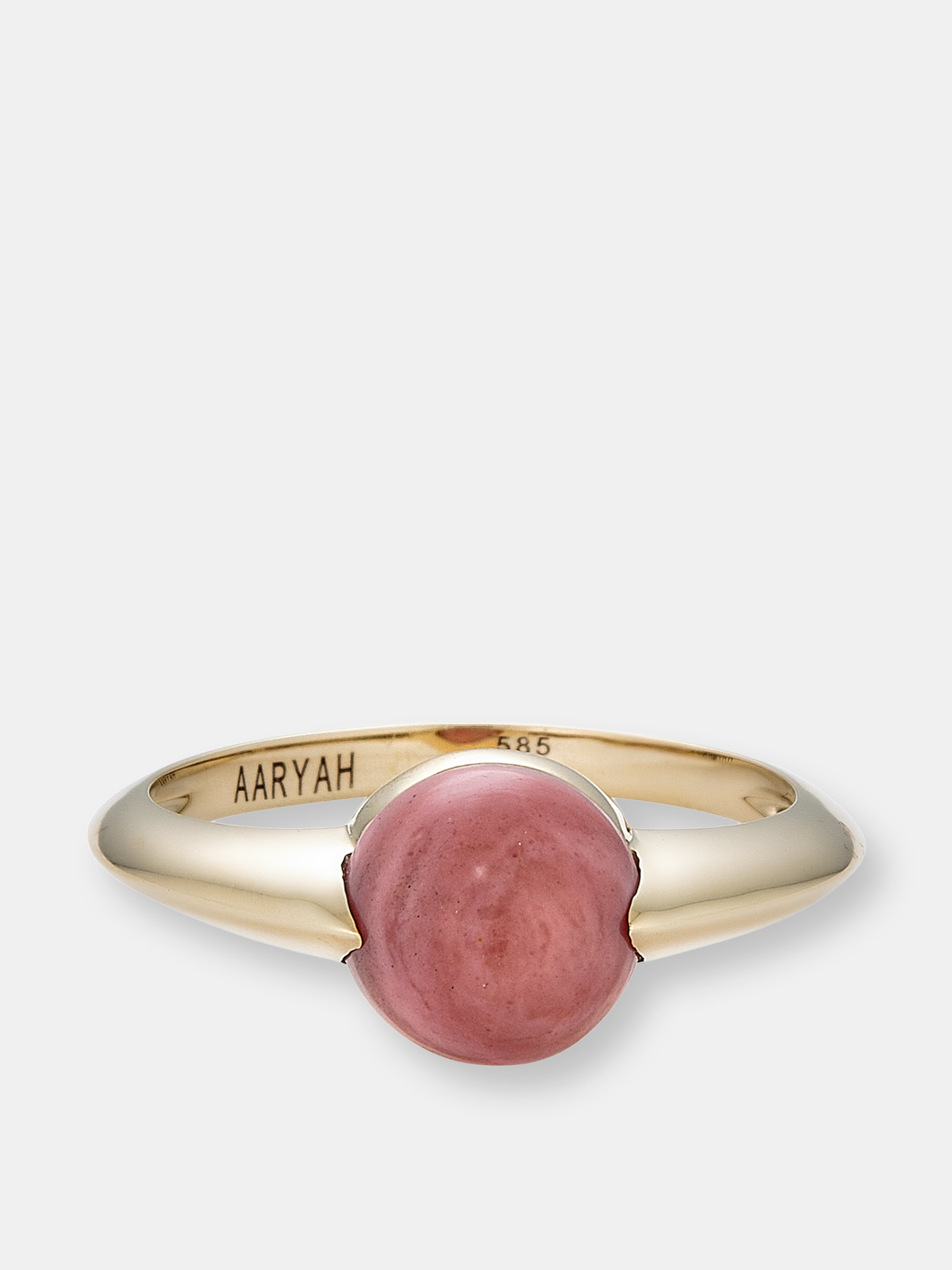 Aaryah Avan Pink Opal 14kt Gold Ring