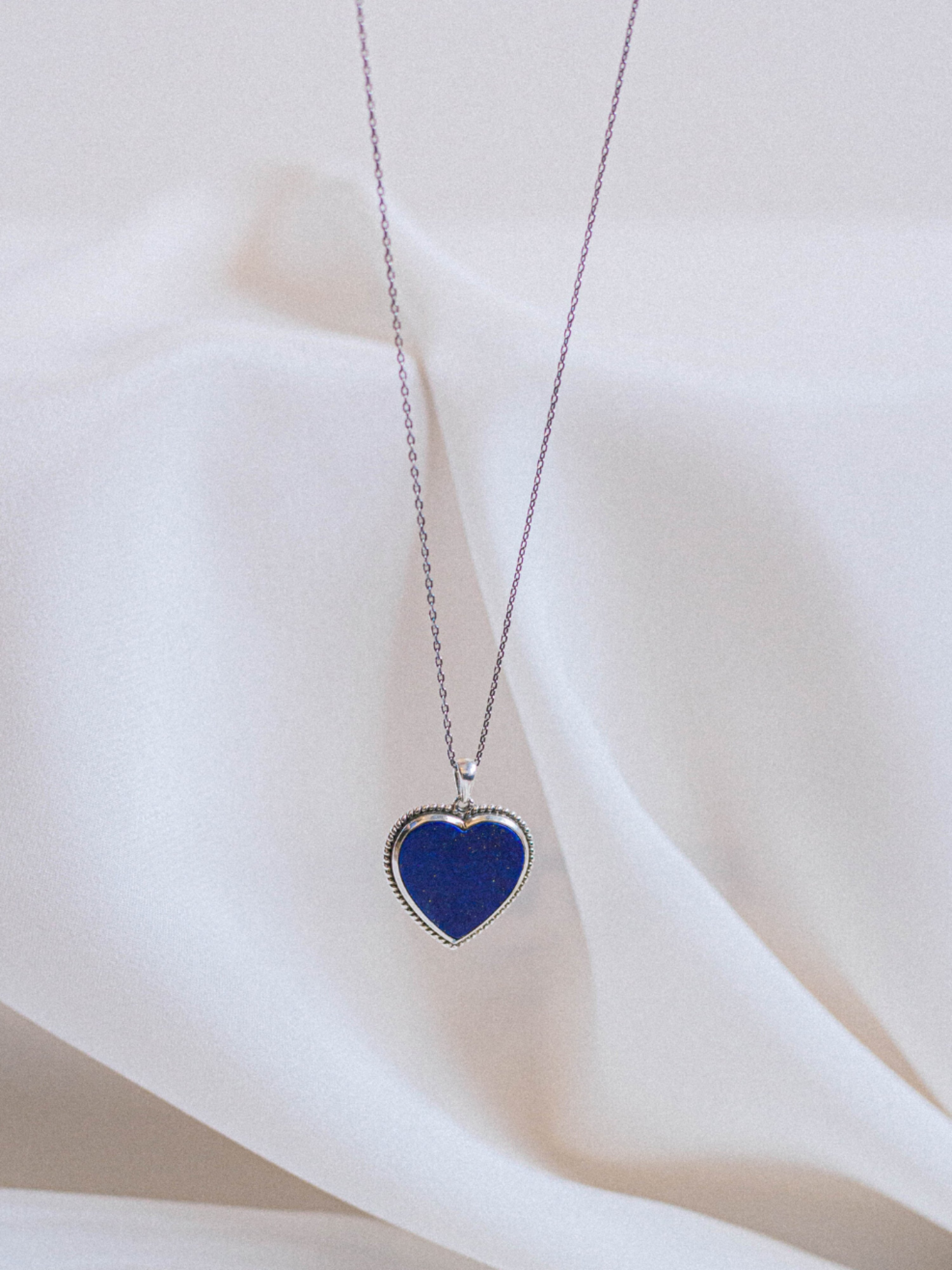 Aaryah Premi Lapis Lazuli Drop Necklace In Blue