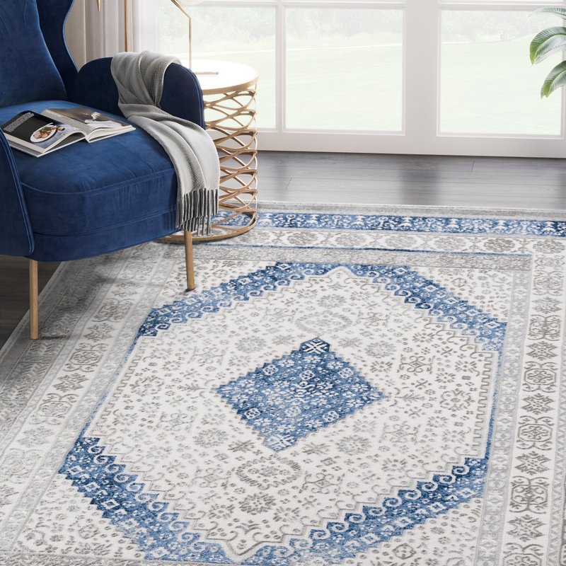 ABANI RUGS ABANI RUGS ABANI RUGS REGAL REG190A CREAM BLUE TRADITIONAL PERSIAN AREA RUG