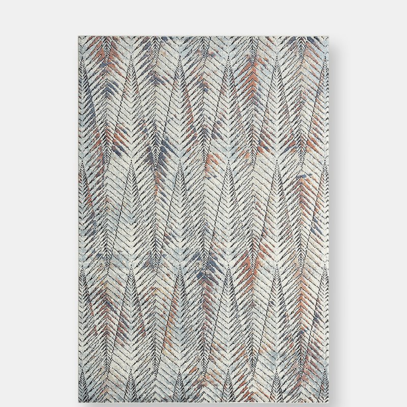 Abani Rugs Venus Modern Leaf Pattern Area Rug In Grey