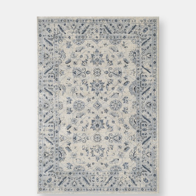 Abani Rugs Troy Vintage Area Rug In White