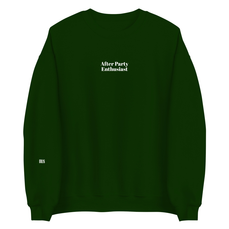 Nus After Party Enthusiast Crewneck In Green