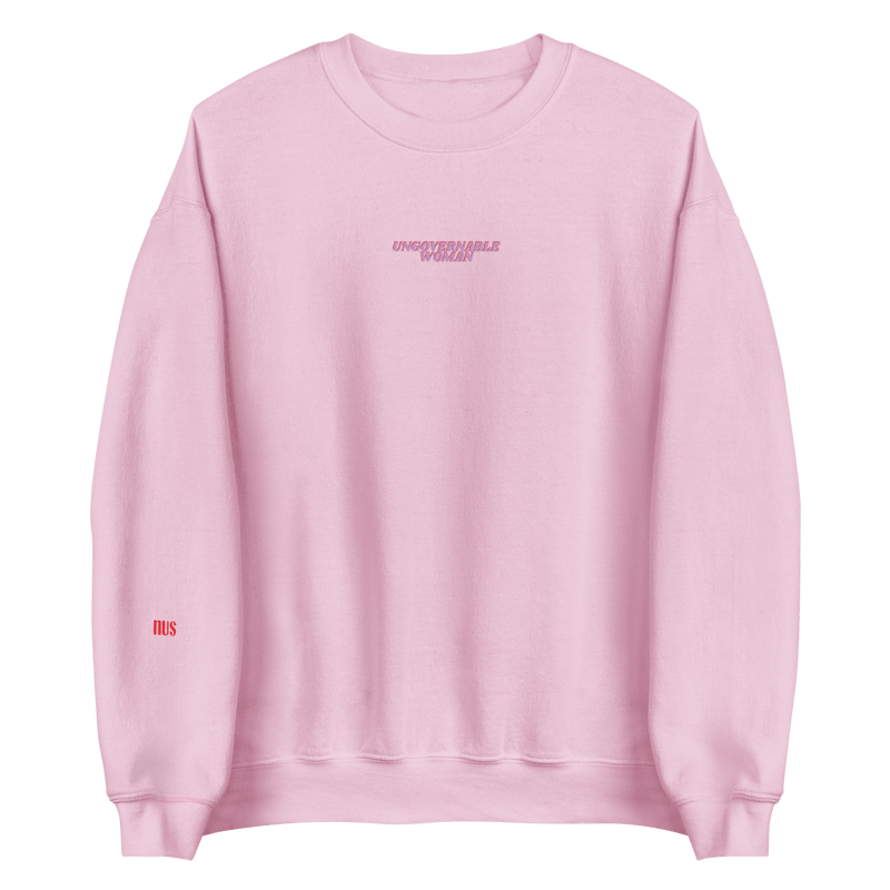 Nus Ungovernable Woman Crewneck In Pink