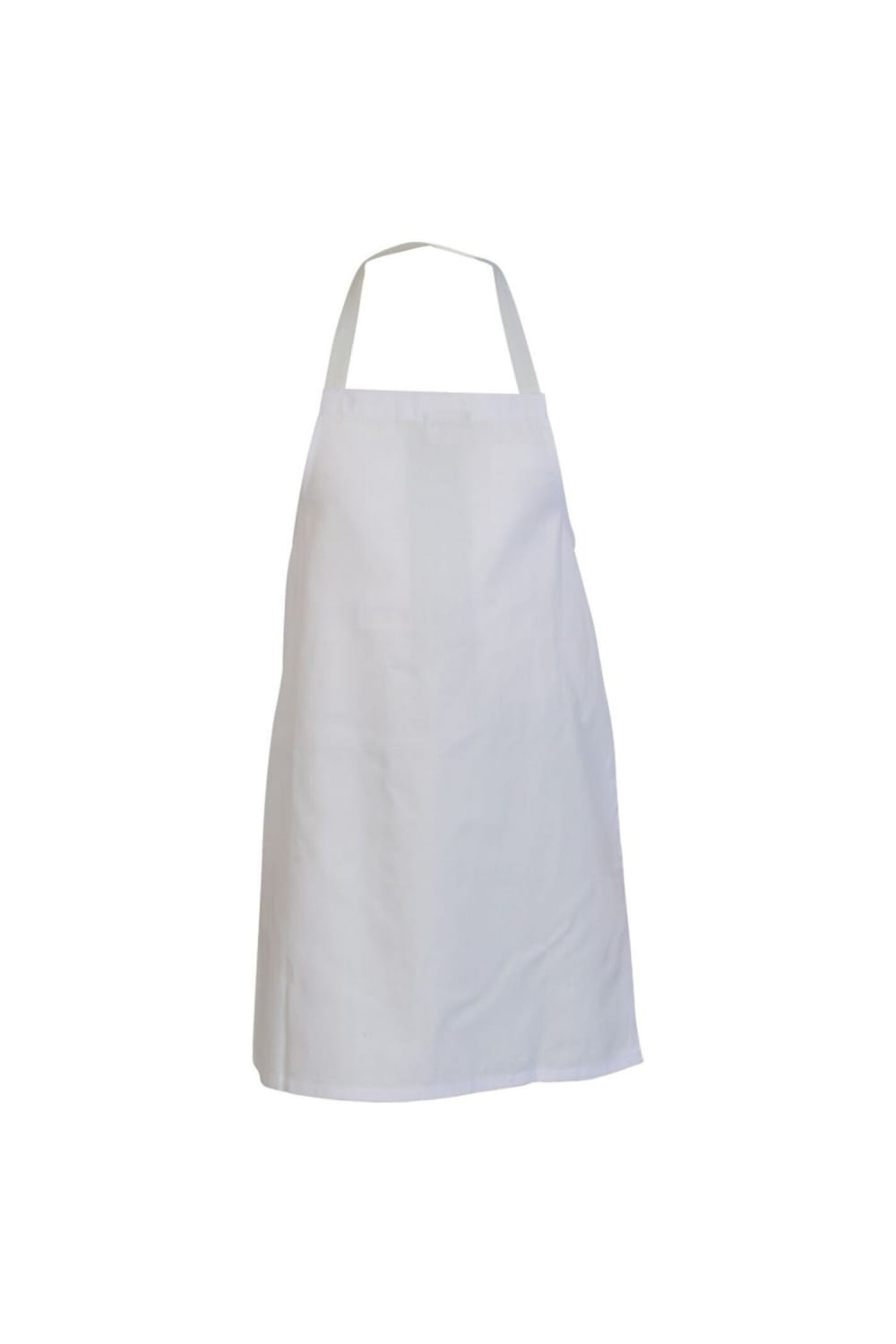 ABSOLUTE APPAREL ABSOLUTE APPAREL ADULTS WORKWEAR FULL LENGTH APRON IN WHITE