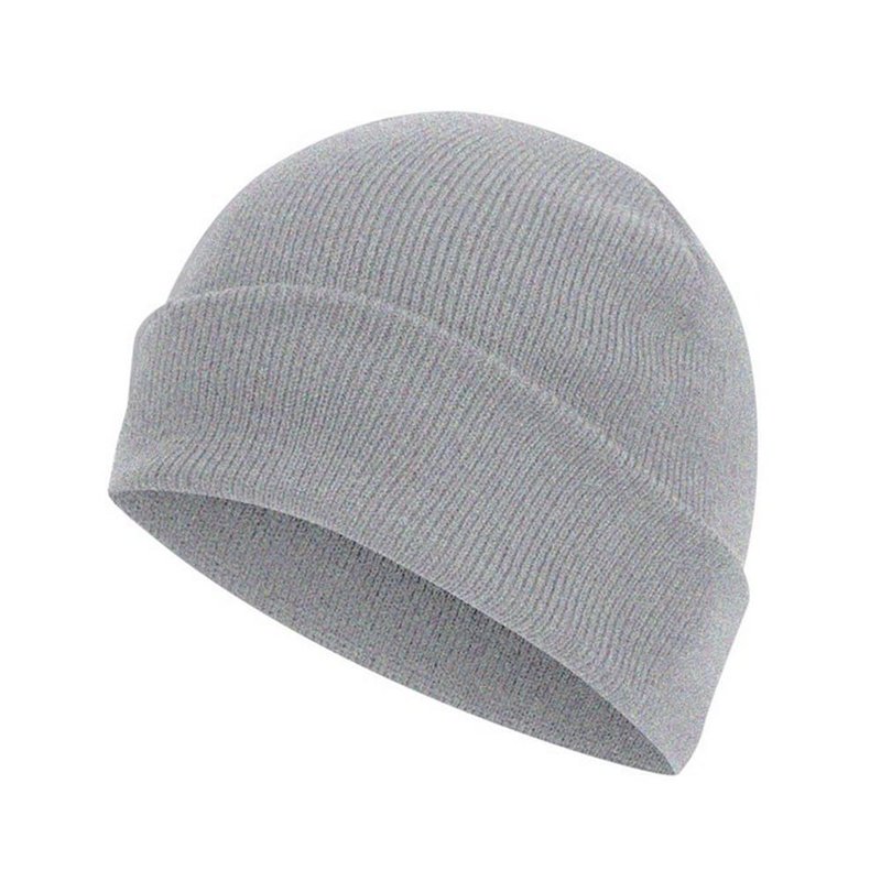 Absolute Apparel Knitted Turn Up Ski Hat (sport Grey) In Gray