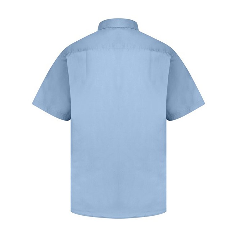 Absolute Apparel Mens Short Sleeved Classic Poplin Shirt