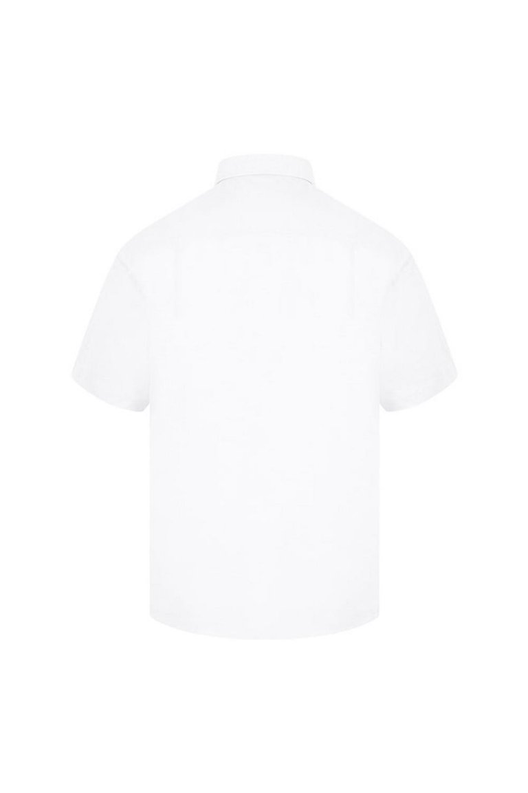 Absolute Apparel Mens Short Sleeved Oxford Shirt (White)