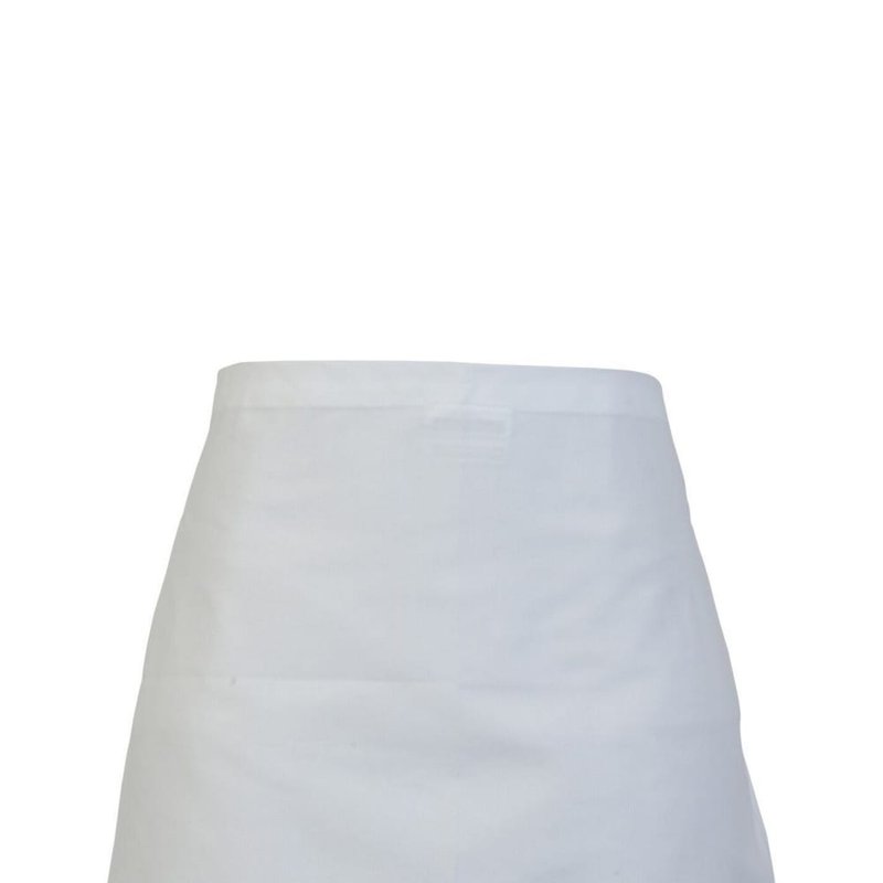 Absolute Apparel Adults Workwear Waist Apron In White