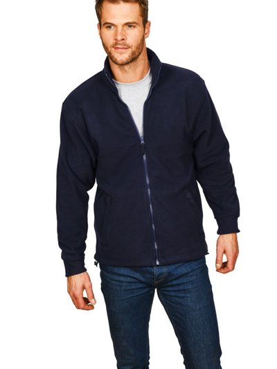 Absolute Apparel Mens Brumal Full Zip Fleece Jacket - Navy product