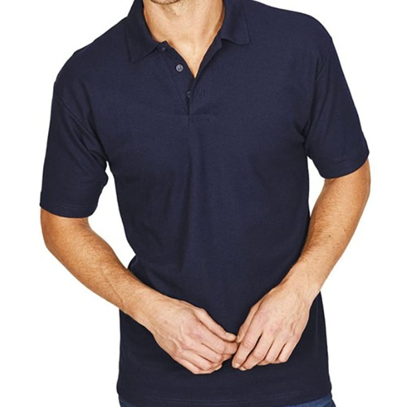 Absolute Apparel Mens Pioneer Polo T-shirt In Blue