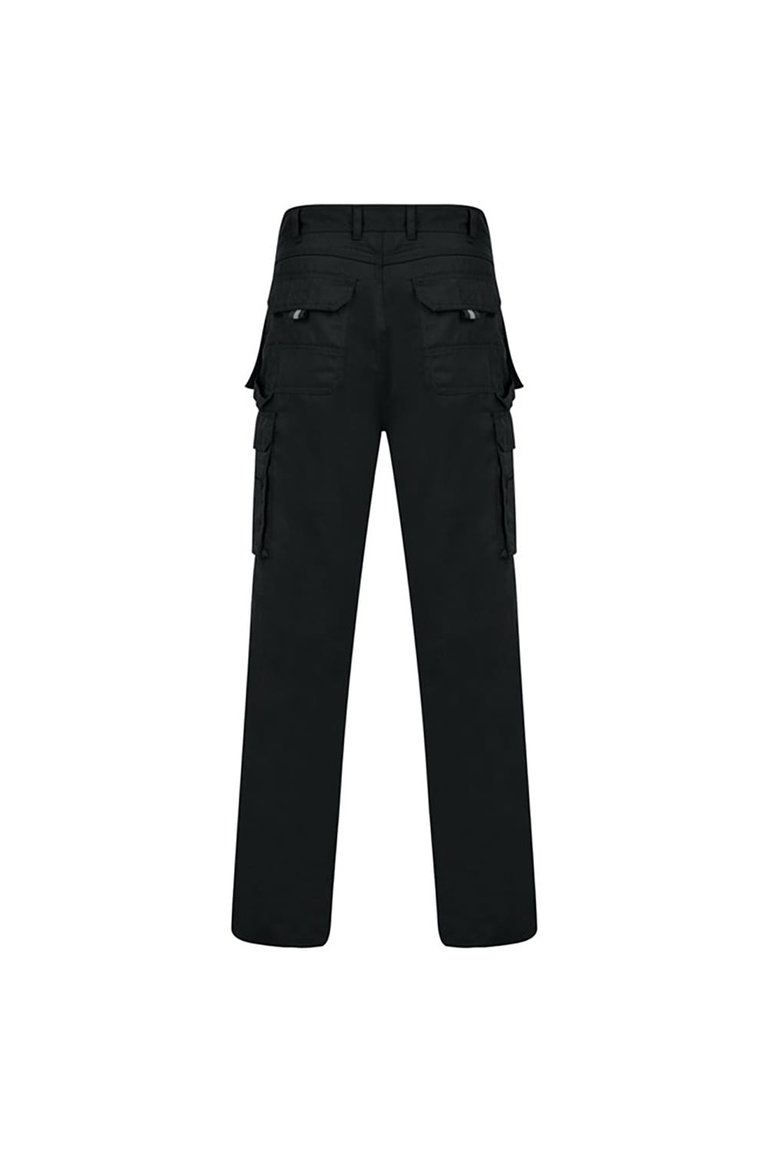 Mens Workwear Utility Cargo Trouser - Black