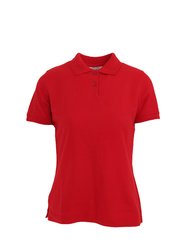 Womens/Ladies Diva Polo - Red - Red