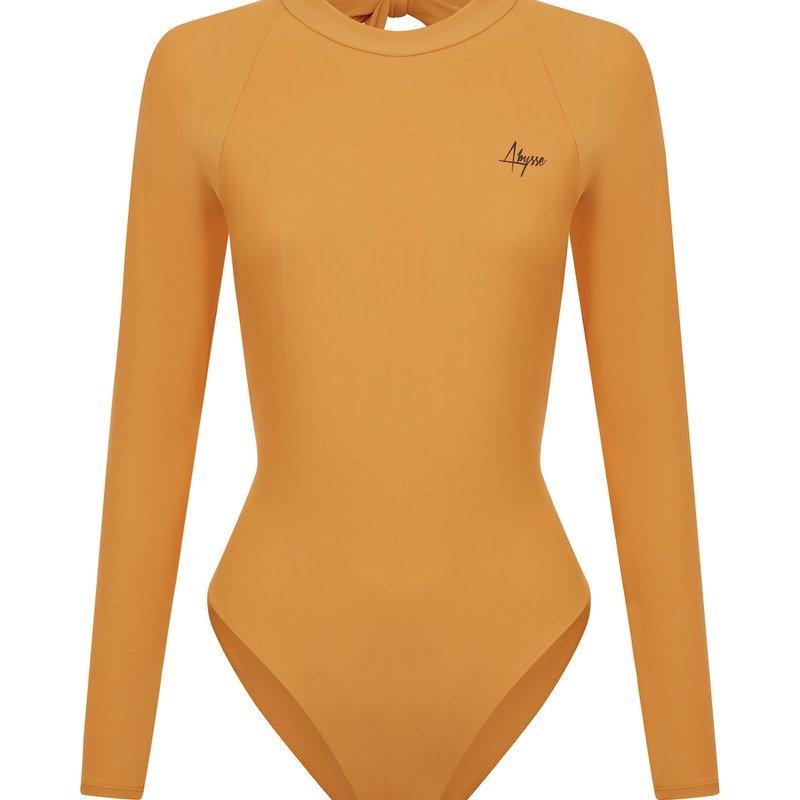 Abysse Billie Long Sleeve One Piece In Yellow