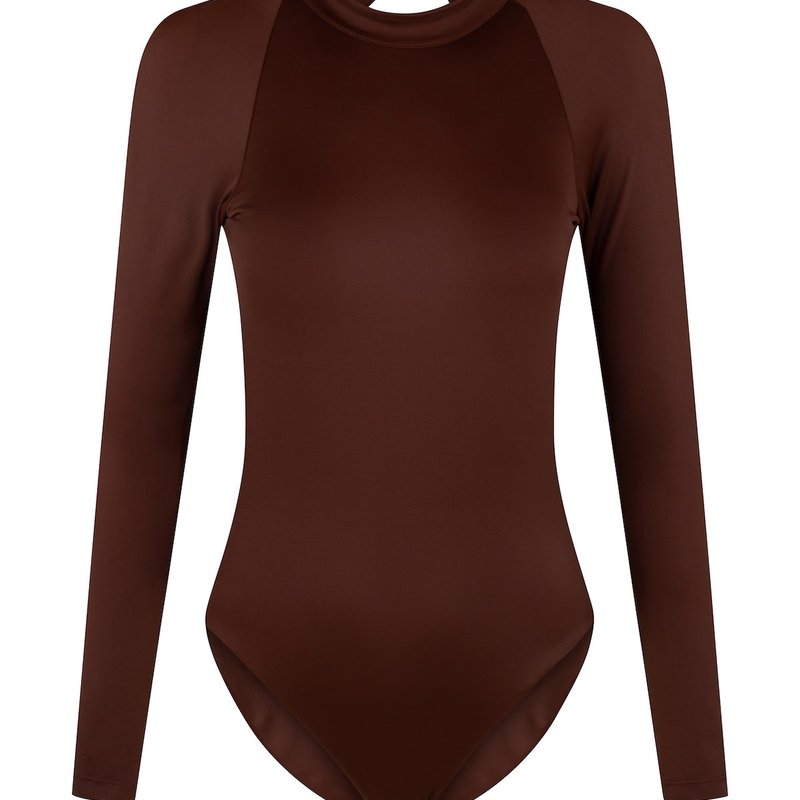 Abysse Billie Long Sleeve One Piece In Brown