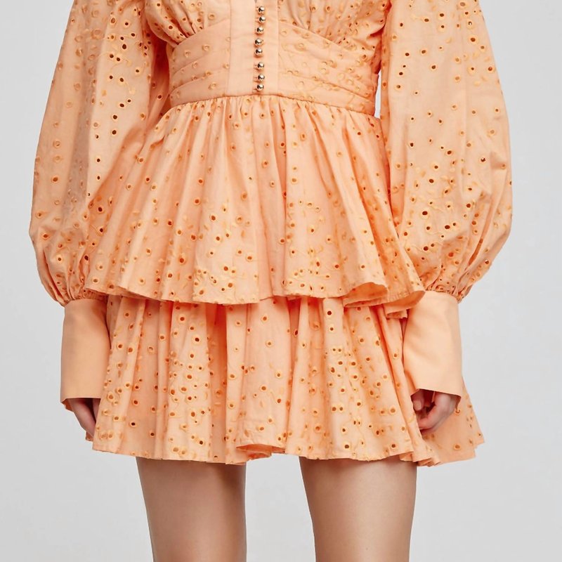 Shop Acler Amelia Dress In Orange