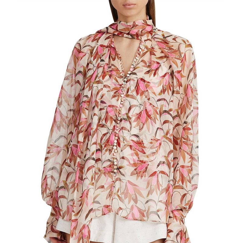 Shop Acler Cathedral Blouse In Pink
