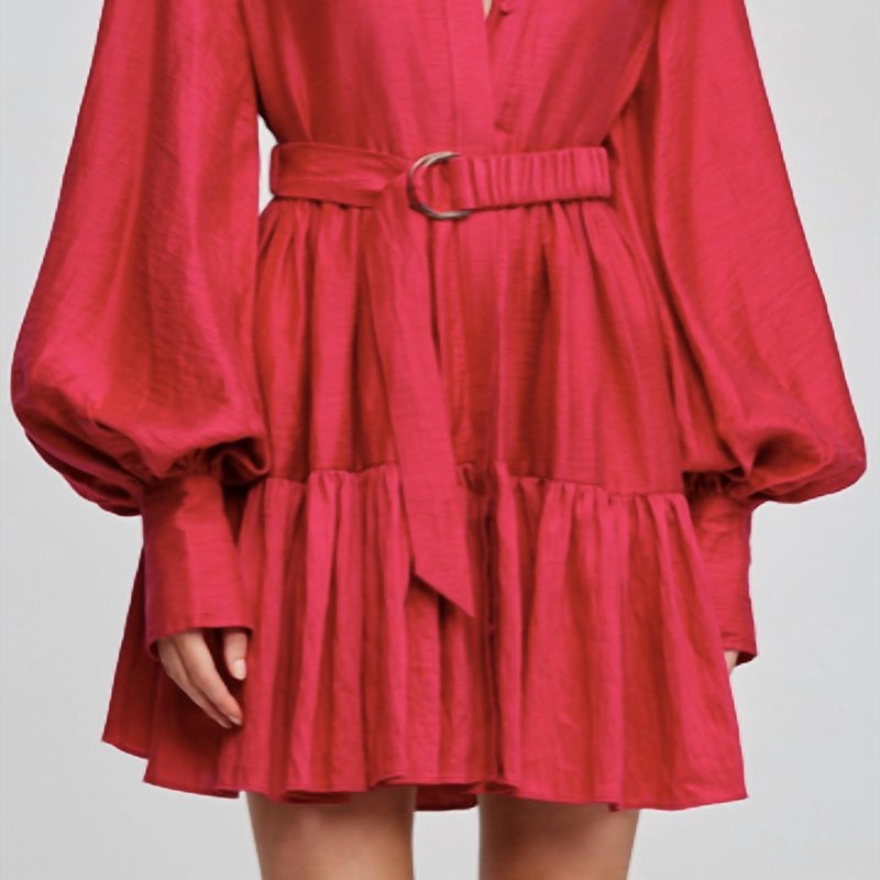 Shop Acler Lalor Dress In Red