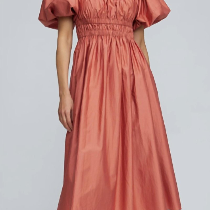 Shop Acler Landon Dress In Brown
