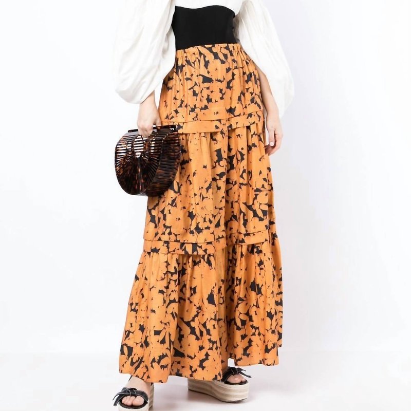Shop Acler Leader Skirt In Brown