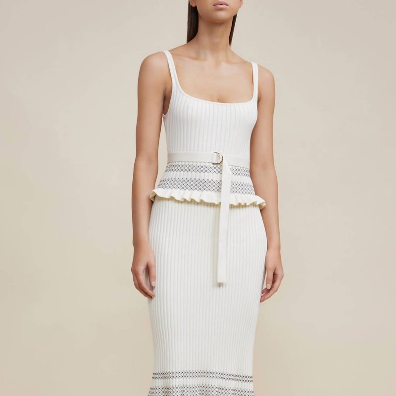 Shop Acler Pacific Dress In White