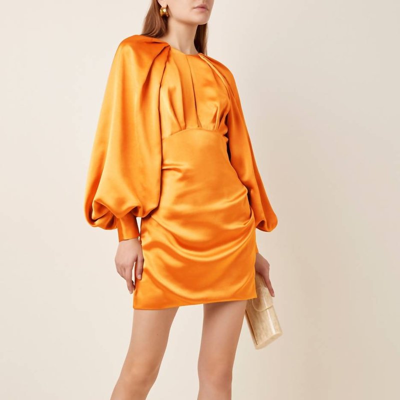 Shop Acler Paringa Dress In Orange