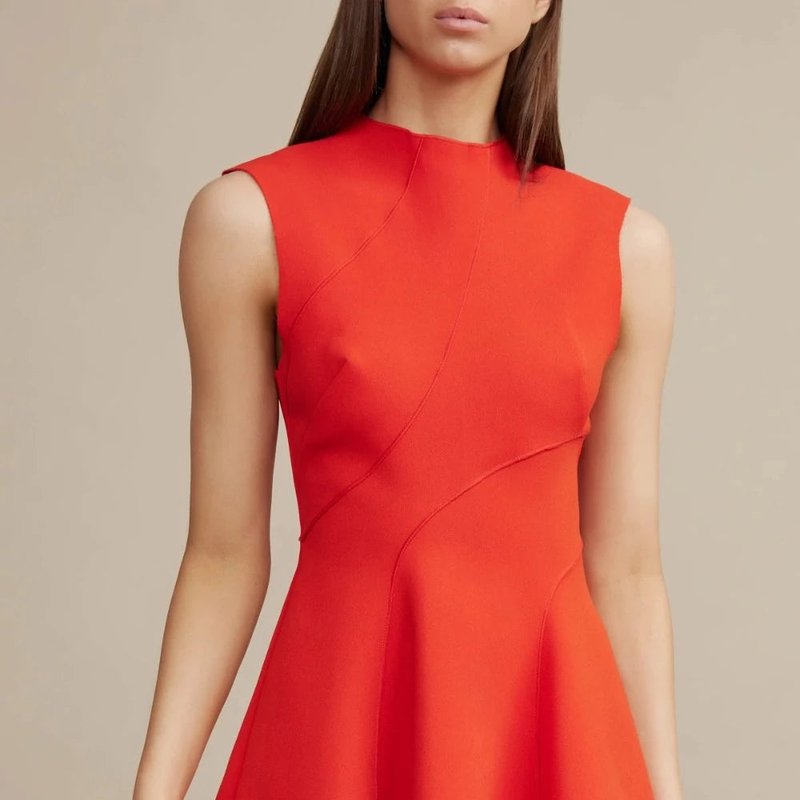 Shop Acler Sinclair Dress In Red