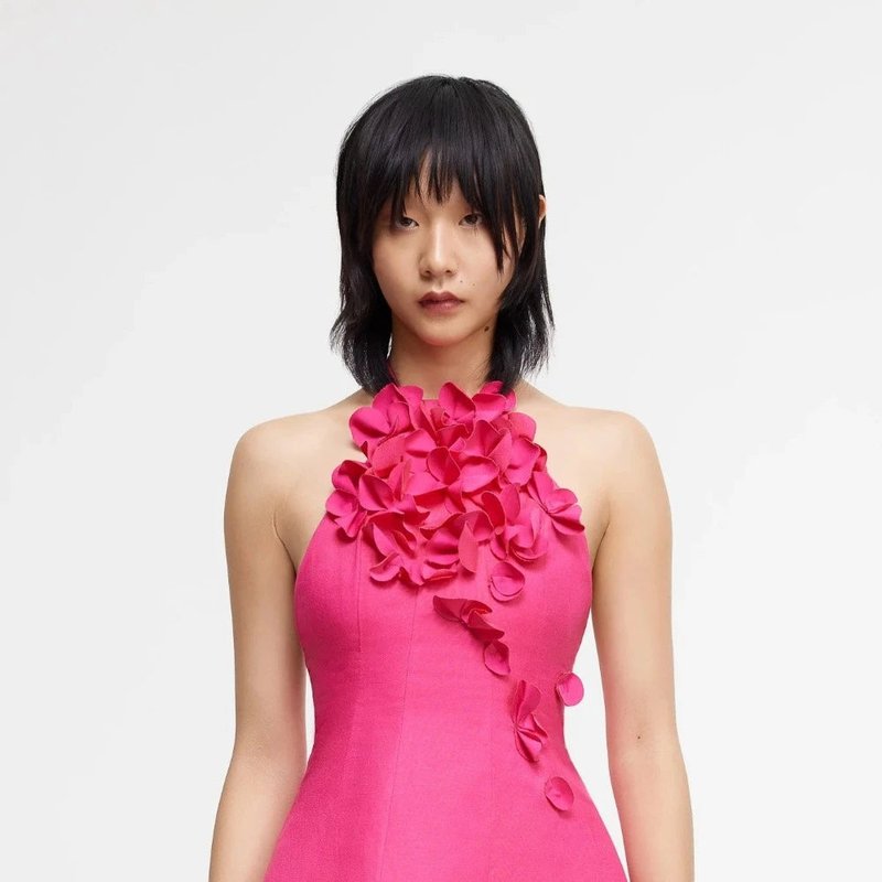 Shop Acler Toren Mini Dress In Pink