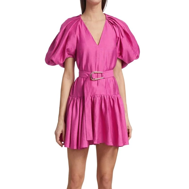 Shop Acler Wheatland Dress In Pink